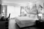 King bed with nightstands on either side