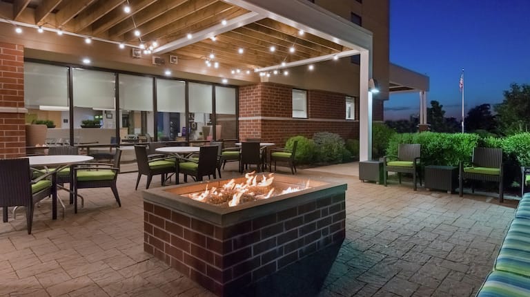 Modern patio firepit