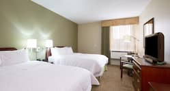 Hampton Inn Buffalo South/I-90 Hotel, NY - Two Queen Beds and TV in Guest Room