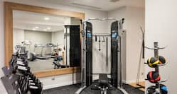 Fitness Center with Weight Machine, Dumbbell Rack and Medicine Ball Rack