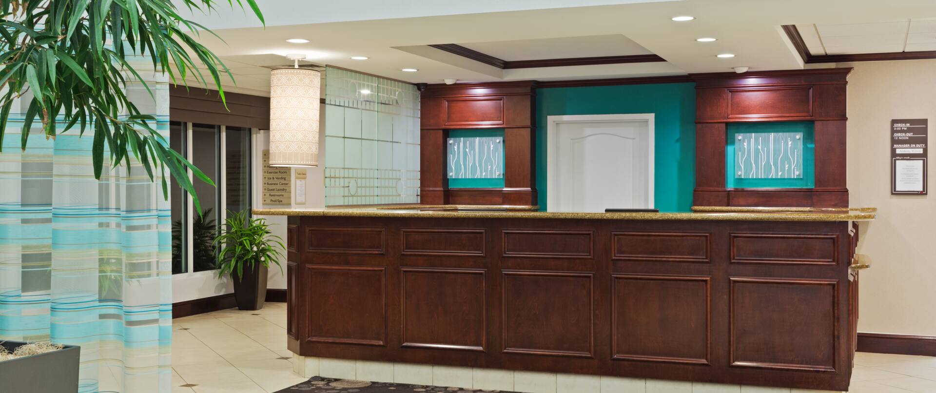 Front Desk and lobby area