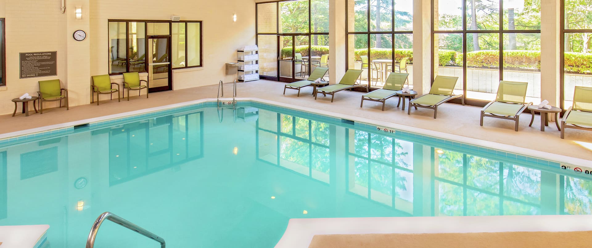Take an Early Morning Splash in Our Indoor Pool