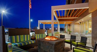 Home2 Suites by Hilton Baltimore / Aberdeen Hotel, MD - Front Patio, Evening 