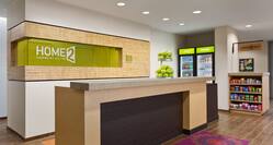 Home2 Suites by Hilton Baltimore / Aberdeen Hotel, MD - Front Desk & Sweet Shop, Side View