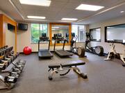 Fitness center with weights