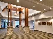 Meeting room with  pillars