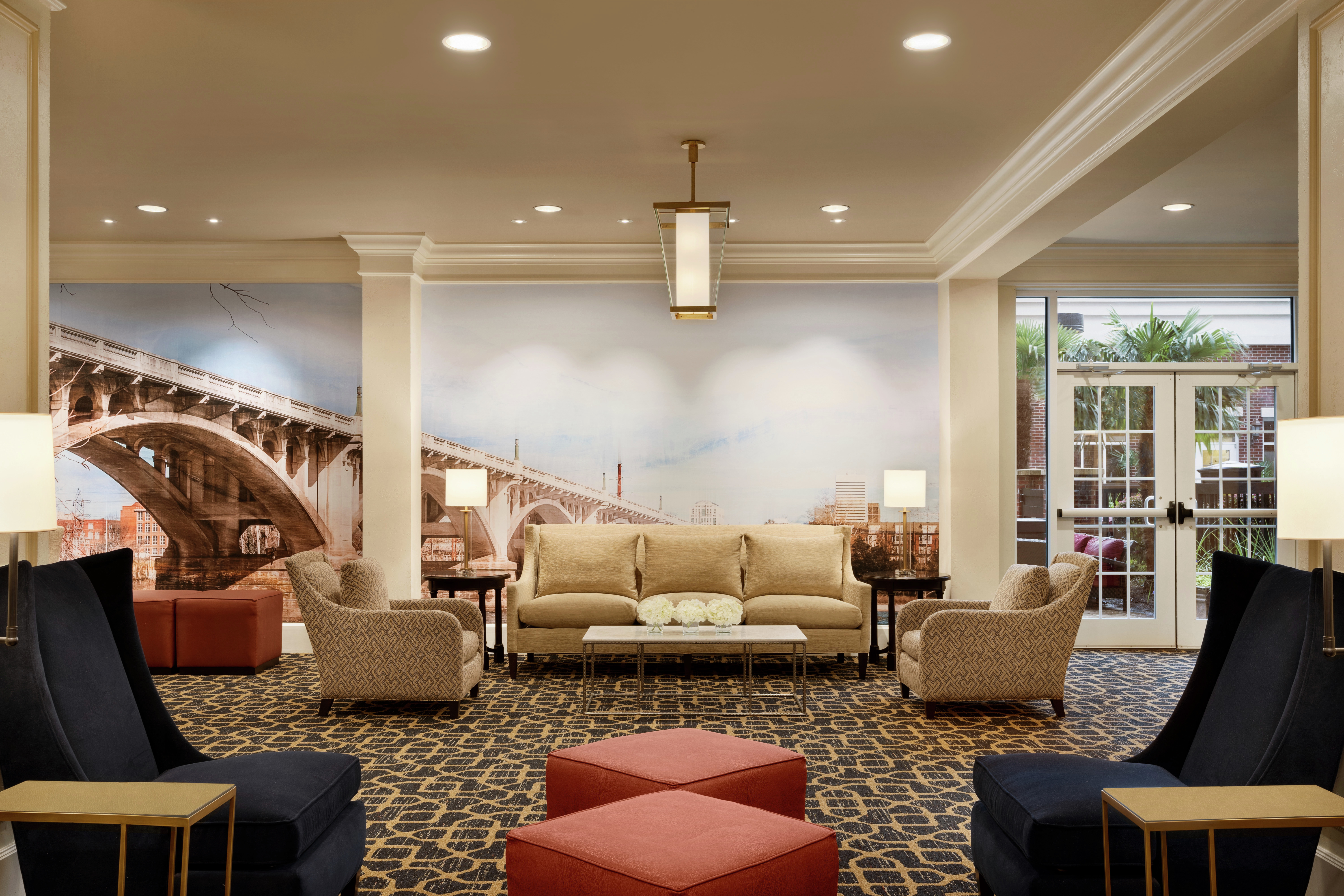 Hilton Lobby with Seating Area