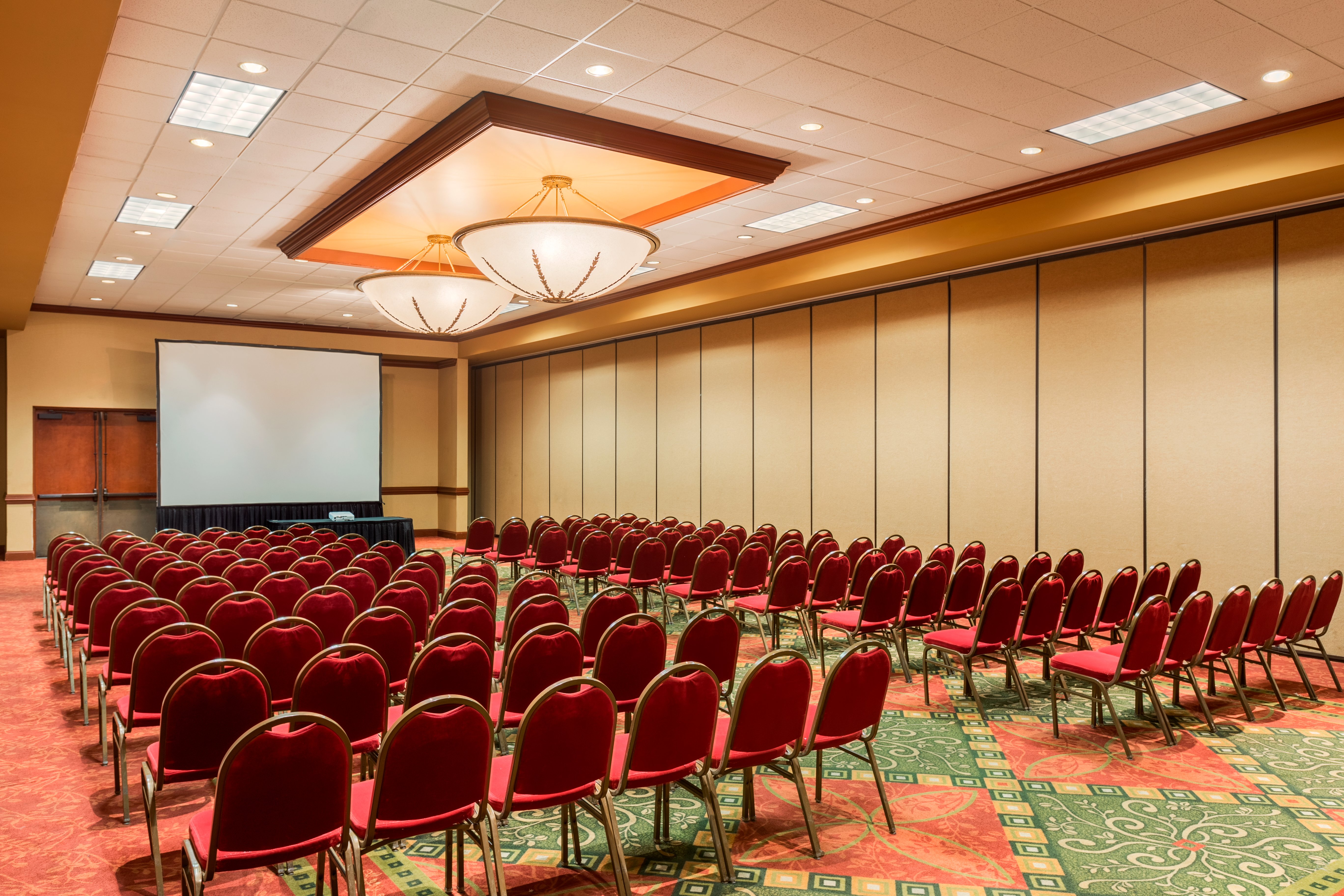 Conference Room Seating and Media Screen