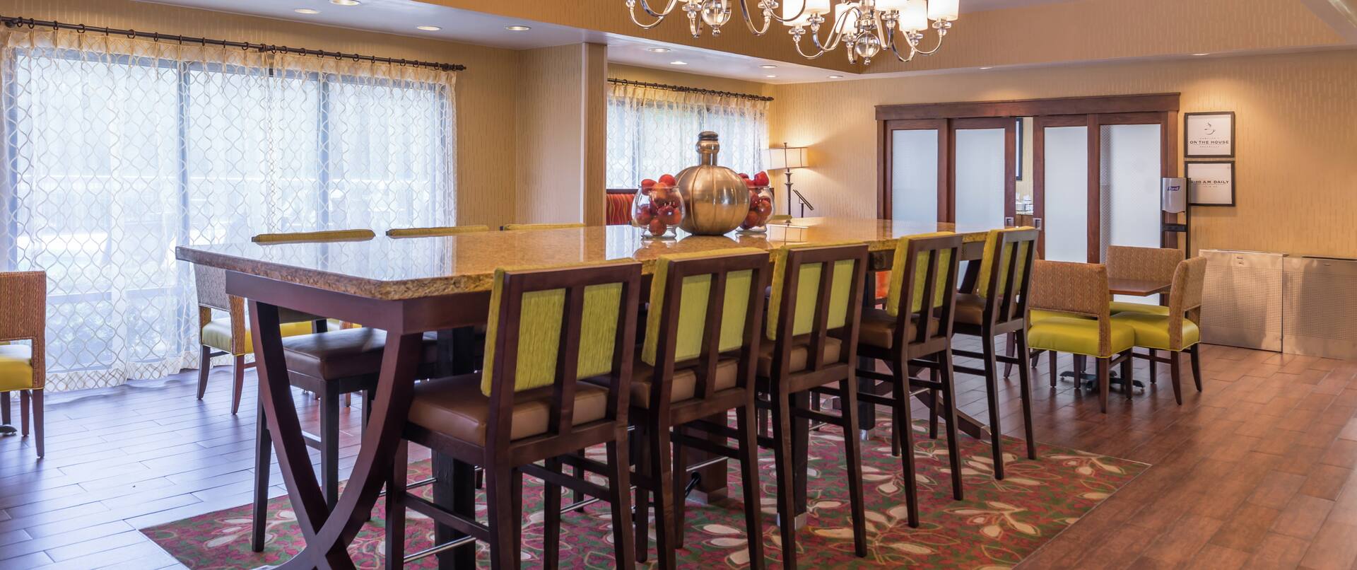 Seating for 10 at Hotel Community Table