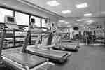 treadmills in gym
