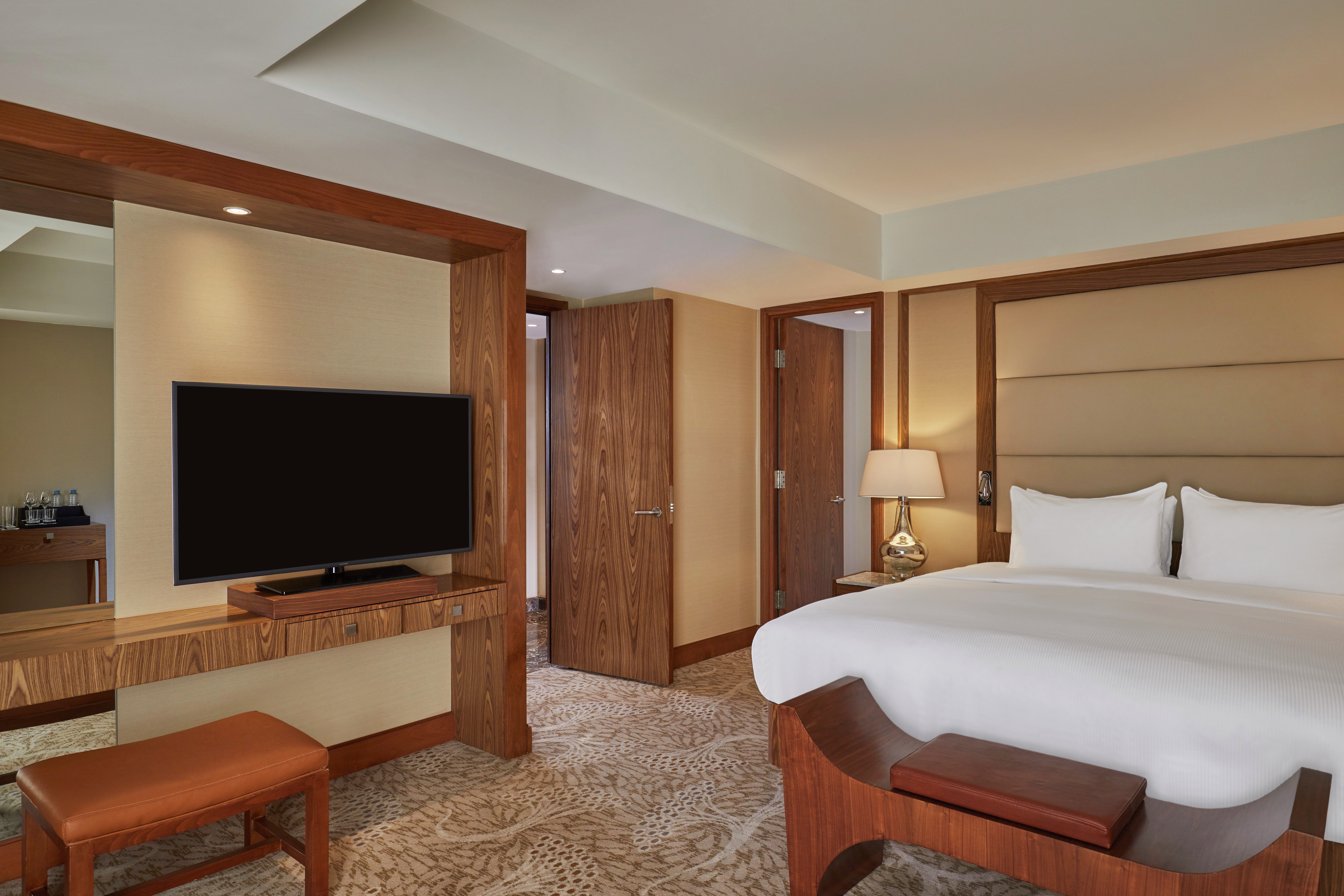 Imperial Suite Bedroom with Room Technology and Mirror