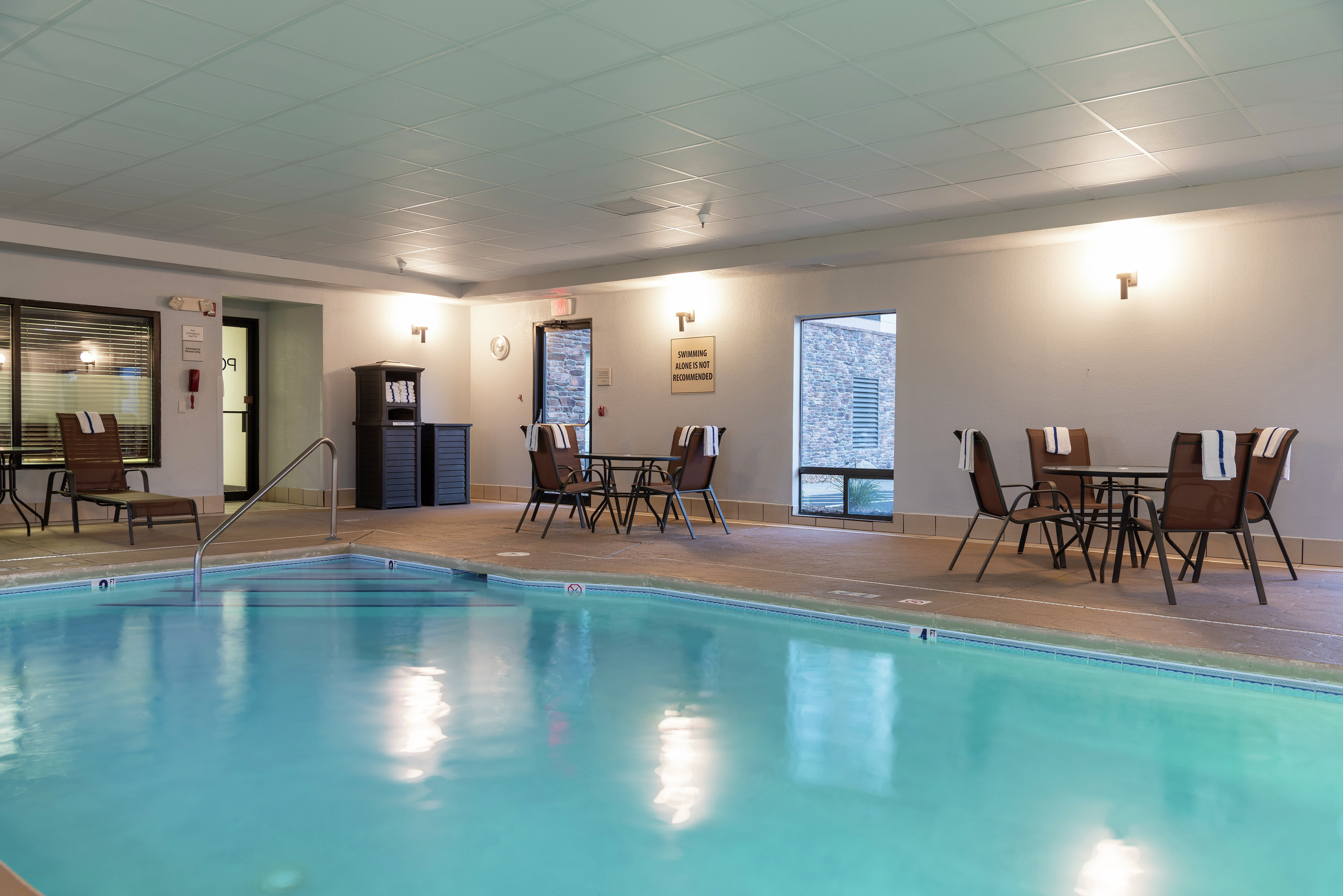 Indoor Pool With Chairs