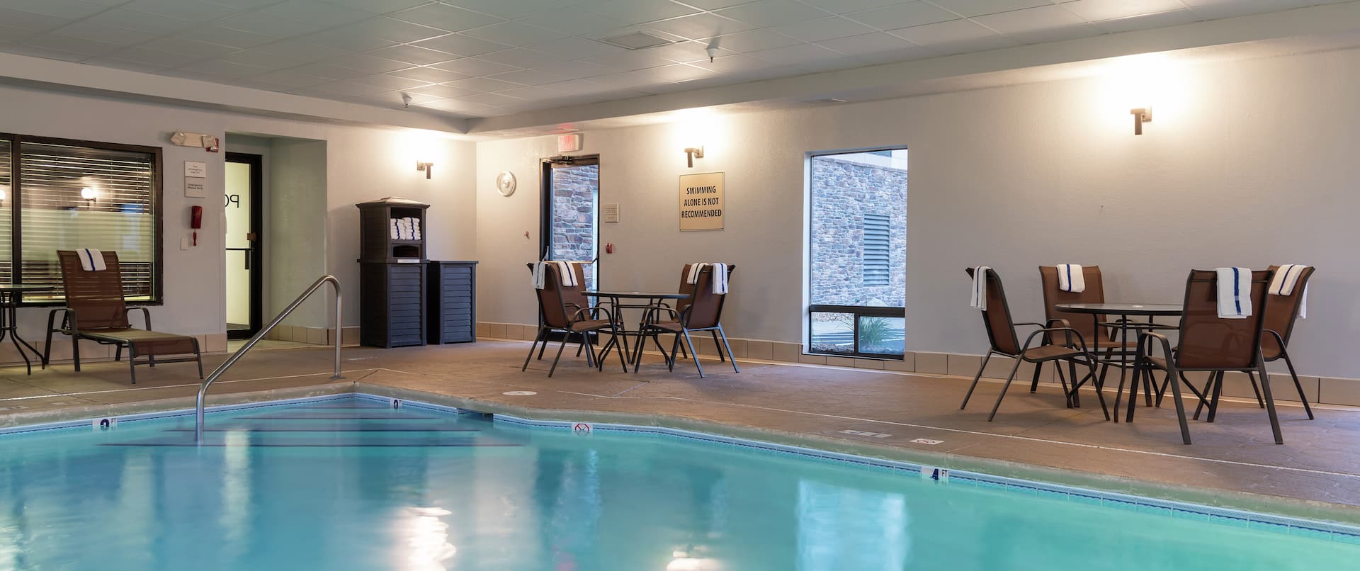 Indoor Pool With Chairs