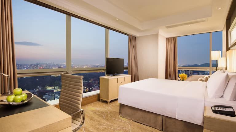 Deluxe Bed Guest Room with City View