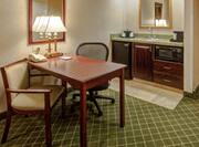 Suite Wet Bar Area and Table with 2 Chairs