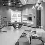 Lobby with pool table