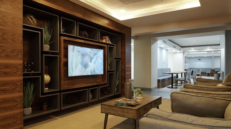 Lobby Seating with Television