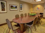 Cedar Boardroom with Oval Table and Chairs