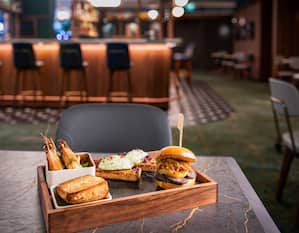 Sandwiches on a Table at Pigeon Post Bar and Eatery