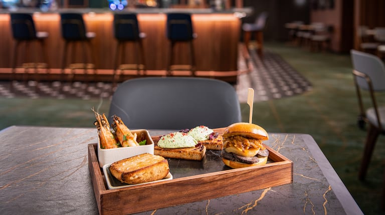 Sandwiches on a Table at Pigeon Post Bar and Eatery