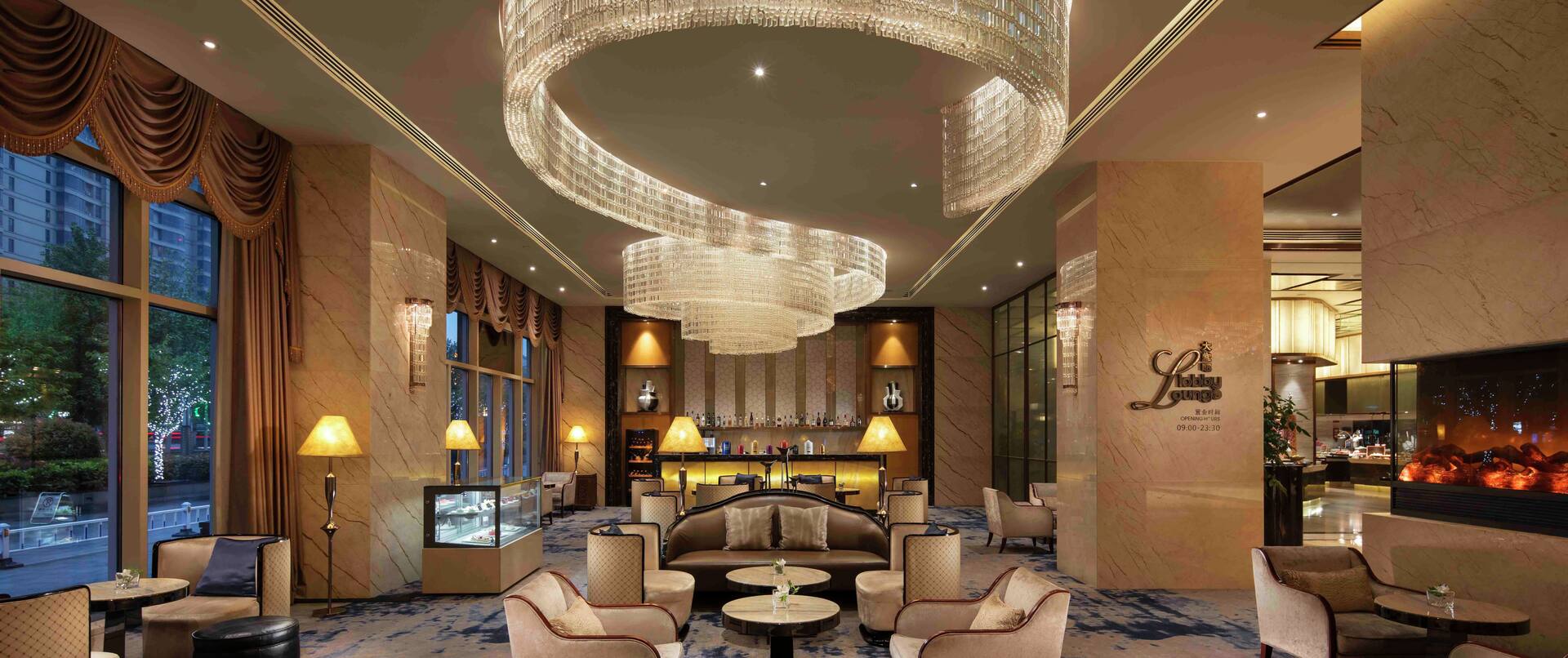 Hotel Lobby with Bar