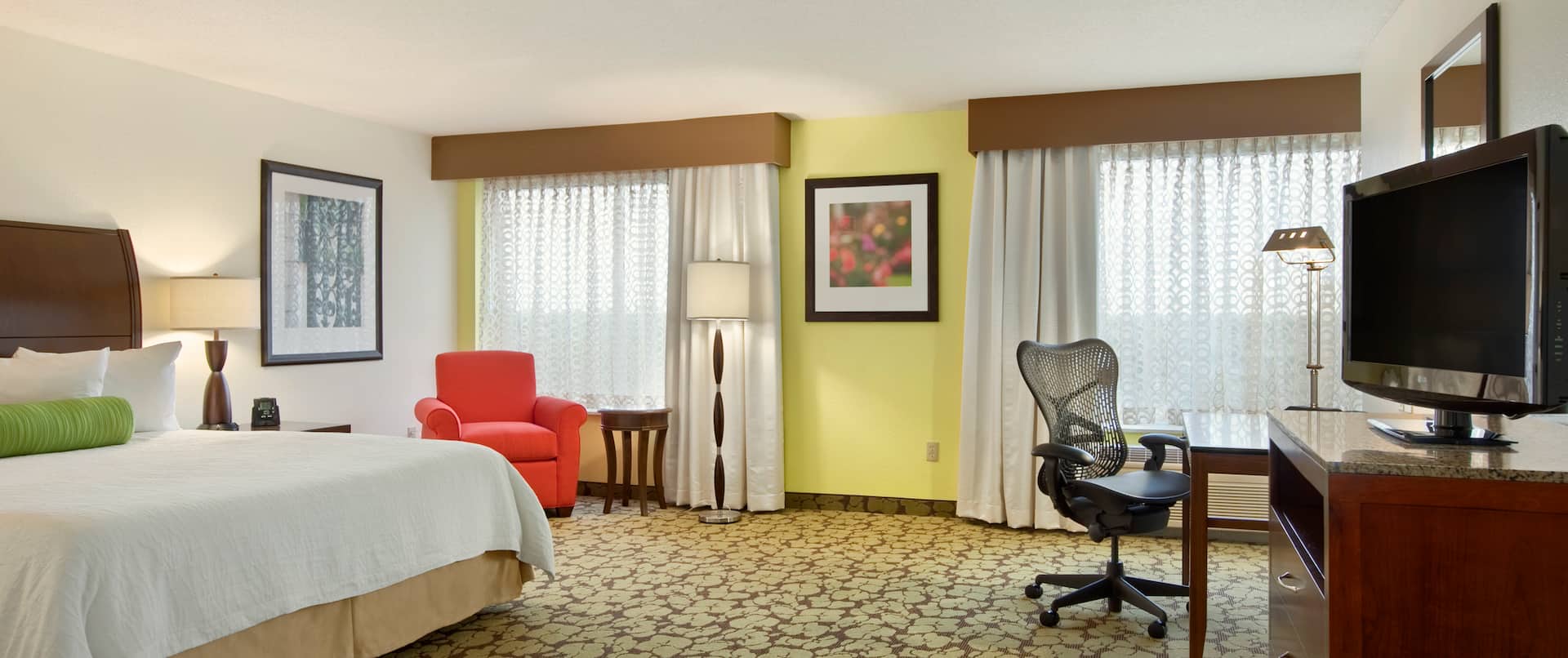 King Accessible Guest Room with Desk and TV