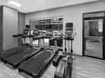 Gimnasio con máquinas para ejercicios cardiovasculares