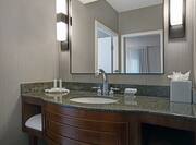 guest bathroom with vanity