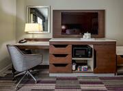 Work Desk and TV with Wet Bar