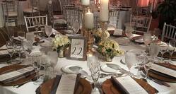 Table Setup for a Wedding Reception
