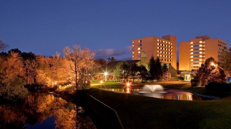 Hotel Exterior at Night