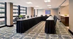 Meeting Room With U-Shaped Conference Table