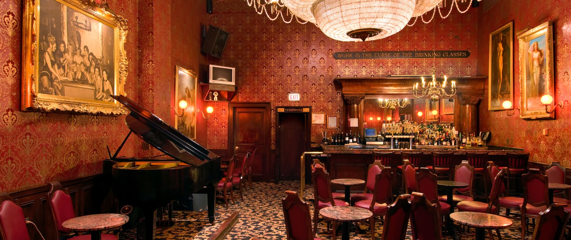 Bar & Lounge With A Piano 