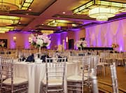 Banquet Hall set up for wedding reception