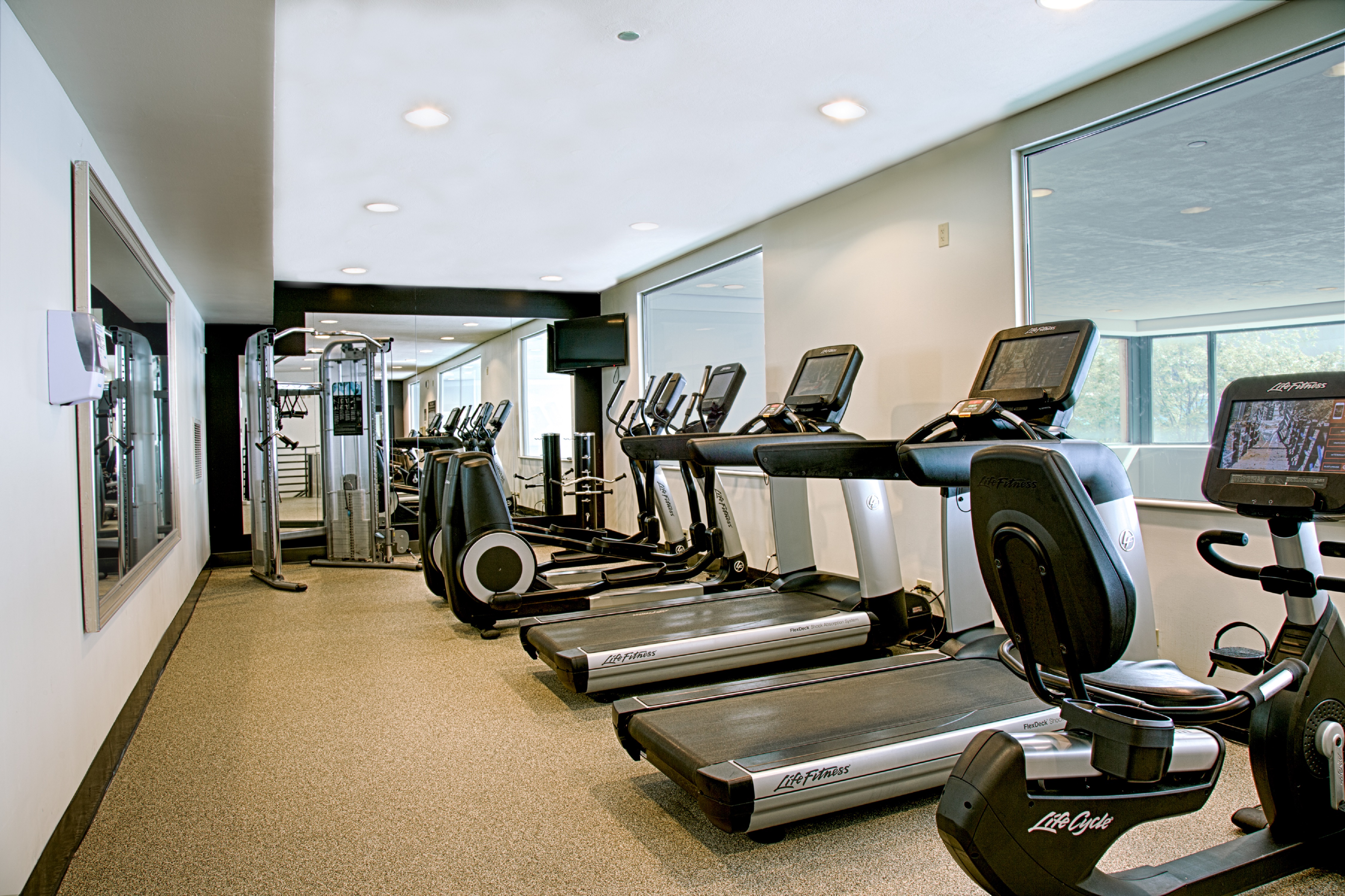 Fitness Room with exercise machines