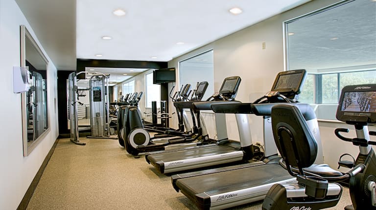 Fitness Room with exercise machines