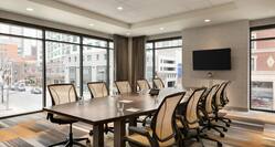 Meeting Boardroom Table and Chairs Setup