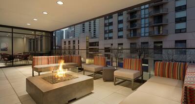 Outdoor Terrace with Fire Pit