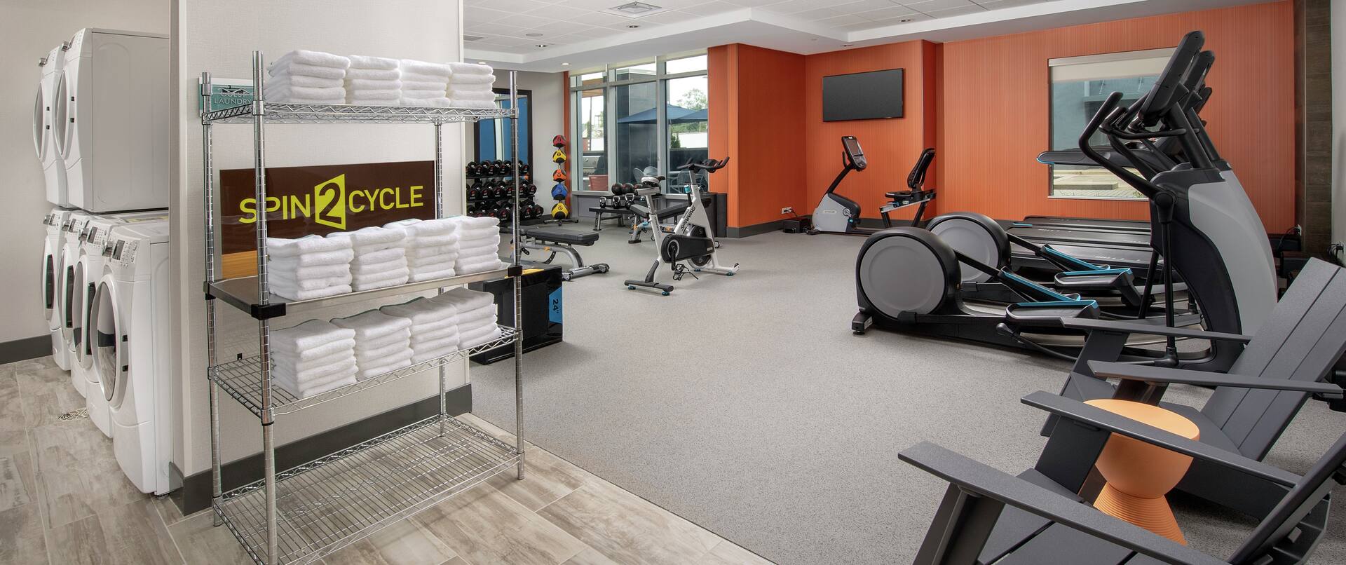 Our innovative Laundry and Fitness Facility