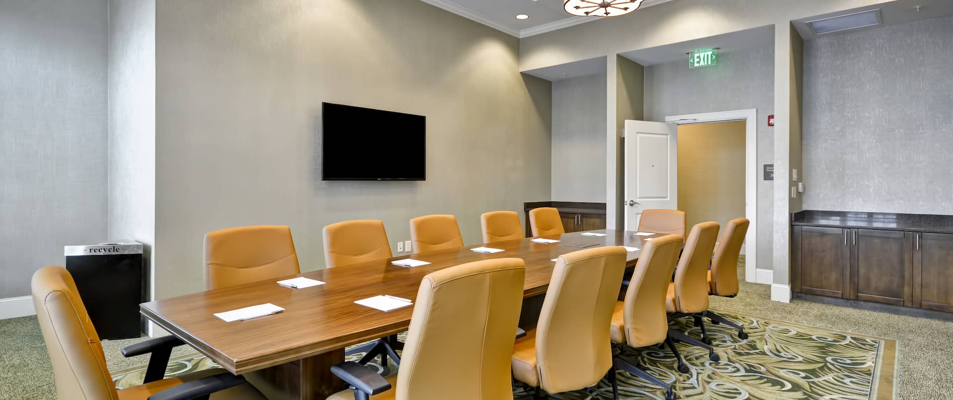 Boardroom with Wall Mounted TV
