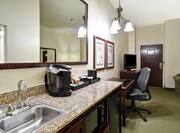 King Suite Wet Bar and Work Desk