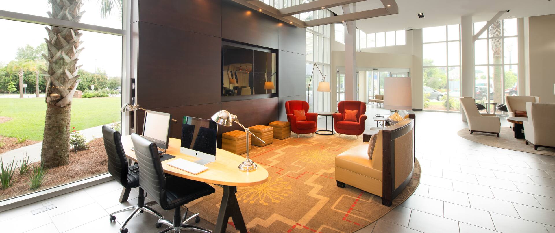 Business Center Computers in Lobby for Guests Use