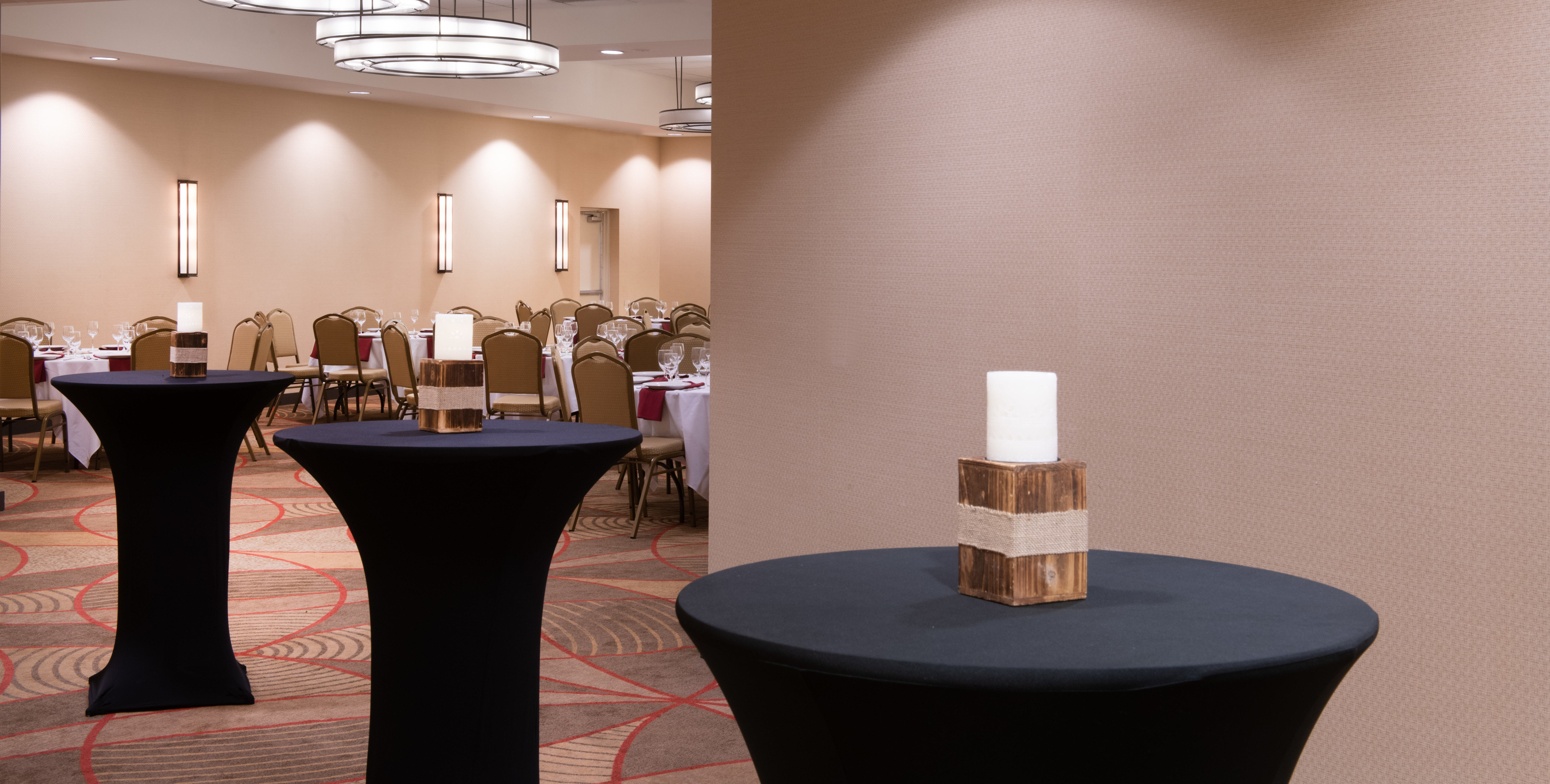 Standing Cocktail Tables in Meeting Room