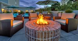 Rooftop Fire Pit Outdoor Lobby Area  
