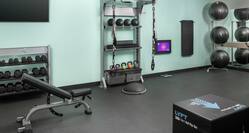 Fitness Center with a Variety of Workout Equipment 