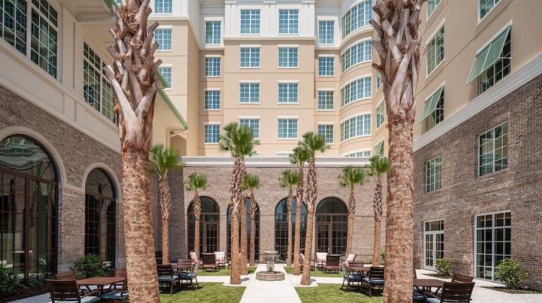 Hotel Courtyard Patio with seating