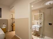 bathroom with shower in queen room