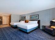 Two Queen Beds in Hotel Room