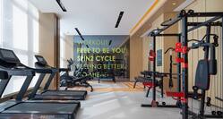 Spin2Cycle fitness center with tradmills and weight machines