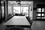 Community table in the lobby.